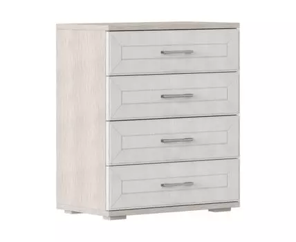 Комод Британика (Высокие, 50 см, Ящики, Под телевизор, Светлое дерево, 80 см)