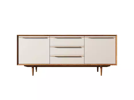 Комод Bruni с тремя ящиками и дверками