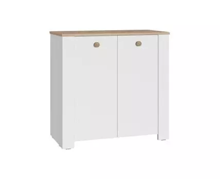 Комод Джастин 16.228.02 белый PE шагрень / дуб белый exclusive OW D4430