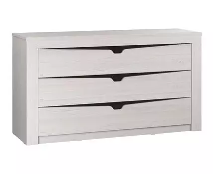 Комод Гарда (Низкие, Неглубокие, Ящики, Под телевизор, Светлое дерево, 137)