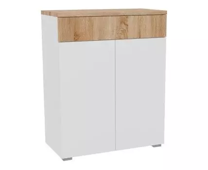 Комод Куба (Высокие, Неглубокие, Полки, Прямые, Белый, 75.2)