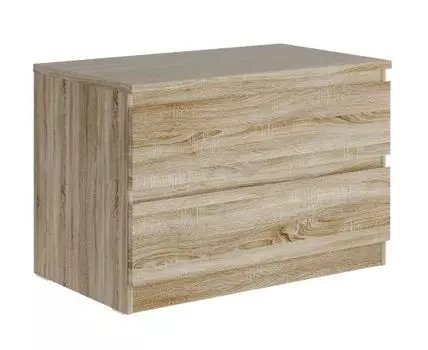 Комод Мальта (Низкие, 50 см, Ящики, Под телевизор, Светлое дерево, 80 см)