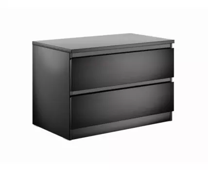 Комод МАЛЬТА низкий с двумя выдвижными ящиками, цвет Дуб Венге