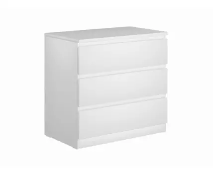 Комод МАЛЬТА с тремя выдвижными ящиками, цвет белый