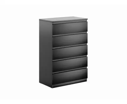 Комод МАЛЬТА высокий с пятью одинаковыми выдвижными ящиками, цвет Дуб Венге