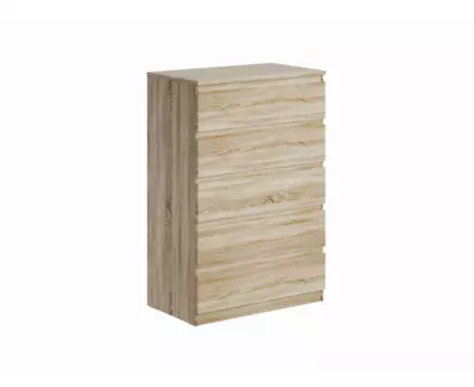 Комод МАЛЬТА высокий с пятью одинаковыми выдвижными ящиками, цвет Дуб Сонома