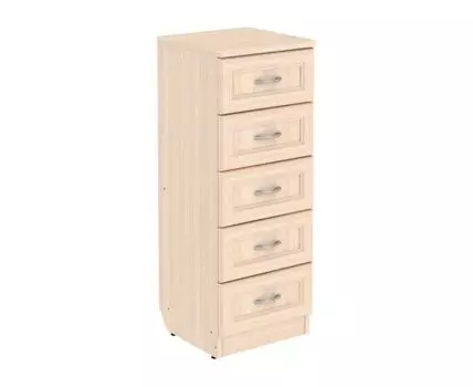 Комод Мерлен 702 (Высокие, Неглубокие, Ящики, Прямые, Светлое дерево, 38)