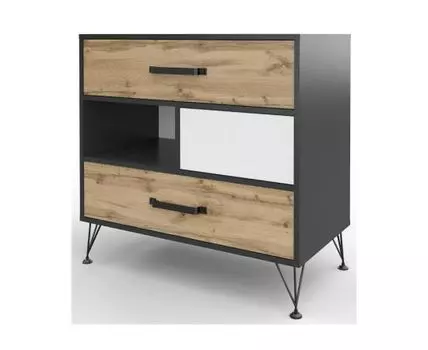 Комод Нобира антрацит / дуб ирландский