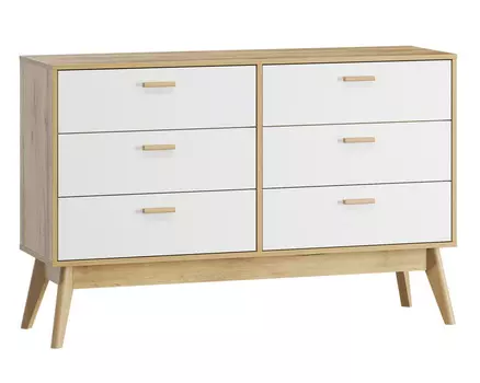 Комод Нордик-6 Wood White