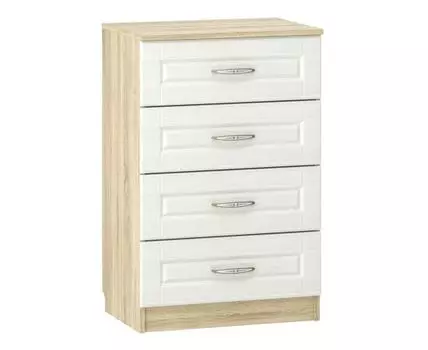 Комод Оливия Лайт (Высокие, Неглубокие, Ящики, Прямые, Светлое дерево, 60 см)