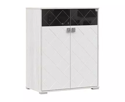 Комод Сейма (Высокие, 50 см, Полки, Под телевизор, Белый, 83,8)