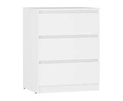Комод Симпл (Низкие, 50 см, Ящики, Прямые, Белый, 60 см)