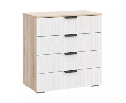Комод Стокгольм КМ03-800 дуб сонома / line софт пломбир