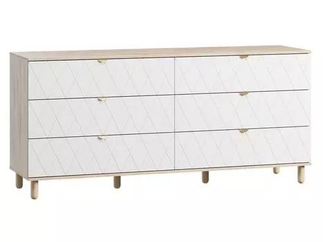 Комод Теджонс-4 Diamond Milk
