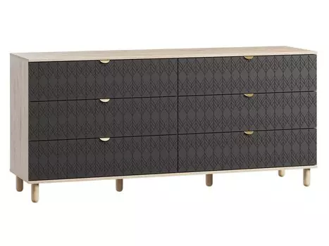 Комод Теджонс-4 Leaf Grey