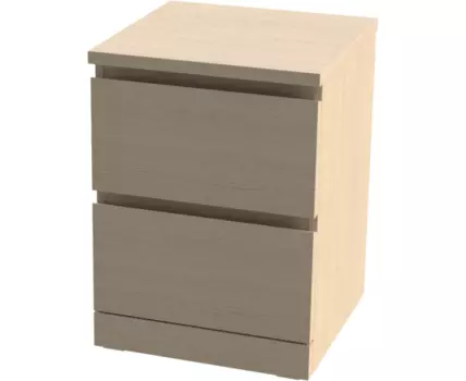 Комод Варма 2 с двумя выдвижными ящиками, цвет дуб белёный