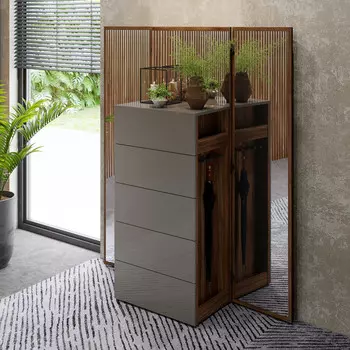 Комод высокий с зеркалом AVILA