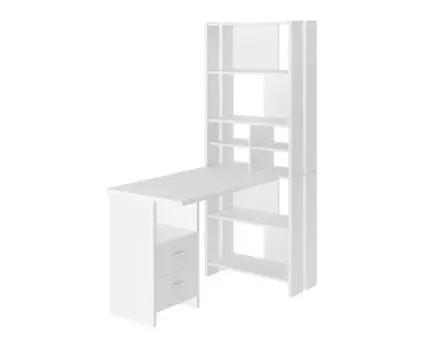 Компьютерный стол Агора (178.5, 70, С тумбой, Прямые, Белый, 132)