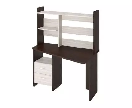 Компьютерный стол Альтан (152.4, 72.1, Прямые, Темное-светлое дерево, 120)