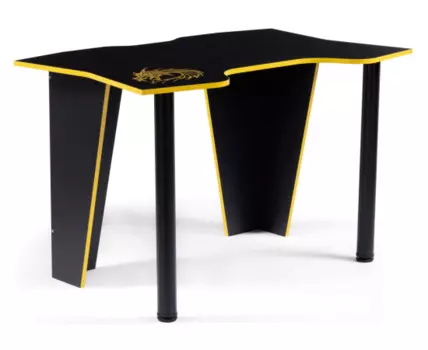 Компьютерный стол Алид 115,5х77х73,5 черный / желтый