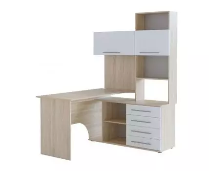 Компьютерный стол Бастон (182.8, 123.5, Угловые, Белый, 140)