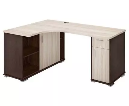 Компьютерный стол Босфор (75, 116, Угловые, Темное-светлое дерево, 140/160)