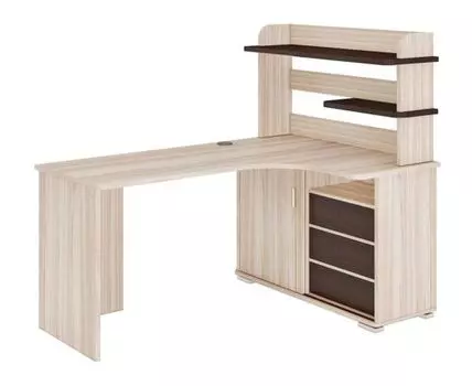 Компьютерный стол Голиаф (138.5, 116, Угловые, Светлое дерево, 140)