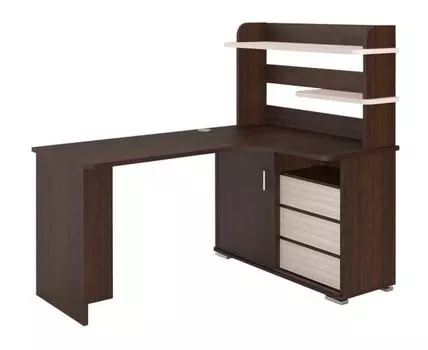 Компьютерный стол Голиаф (138.5, 116, Угловые, Темное-светлое дерево, 140)