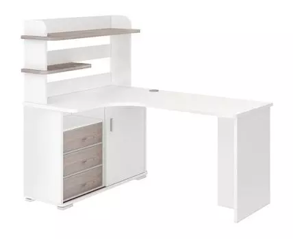 Компьютерный стол Голиаф (138.5, 116, Угловые, Белый, 140)