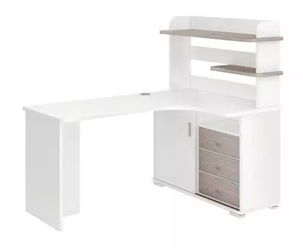 Компьютерный стол Голиаф (138.5, 116, Угловые, Белый, 140)