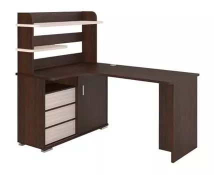 Компьютерный стол Голиаф (138.5, 116, Угловые, Темное-светлое дерево, 140)