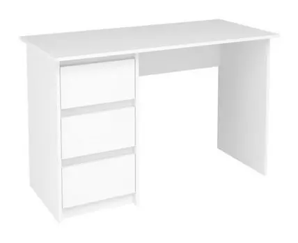 Компьютерный стол Идена СТП06-1200 120х55х77 ЛДСП белое / ЛДСП белое