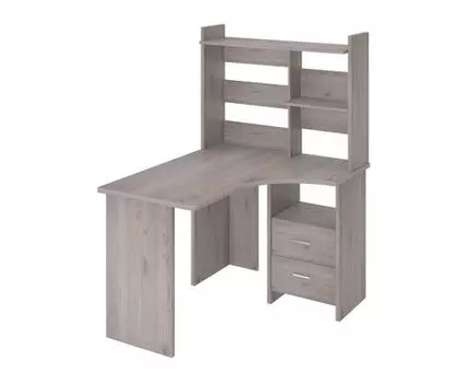 Компьютерный стол Кроган (152.4, 100, С тумбой, Угловые, Светлое дерево, 120)