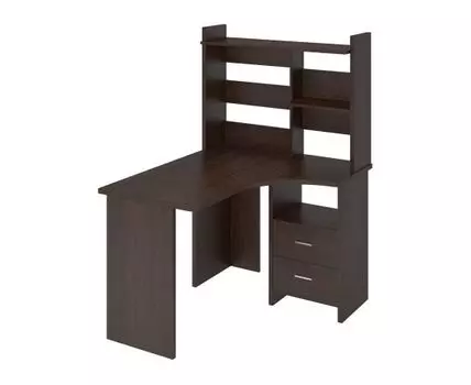 Компьютерный стол Кроган (152.4, 100, С тумбой, Угловые, венге, 120)