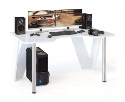 Компьютерный стол КСТ-116 150х90х75 белый