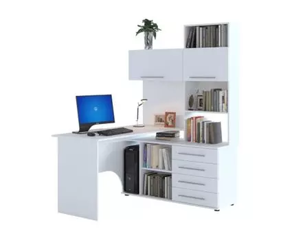 Компьютерный стол КСТ-14П 140х123,5х182,8 белый правый