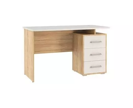 Компьютерный стол Лайт-2 120 см дуб сонома / белый