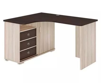Компьютерный стол Линкор (74, 116, Угловые, Светлое дерево, 140/160)