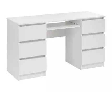Компьютерный стол Мадера СМП2.6 135х50х77 лдсп белый