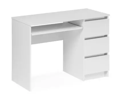 Компьютерный стол Мадера СМП 105х50х75 правый белый