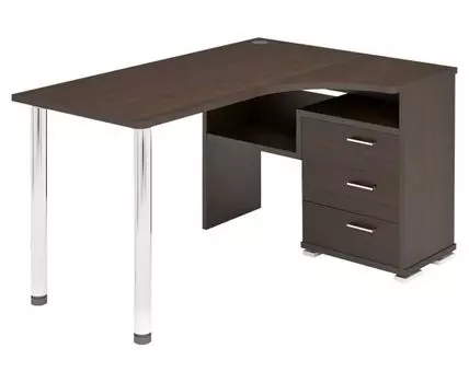 Компьютерный стол Менфил-1 (75, 101, Угловые, венге, 130)