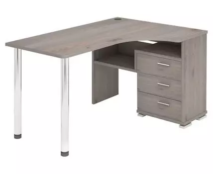 Компьютерный стол Менфил-1 (75, 101, Угловые, Светлое дерево, 130)