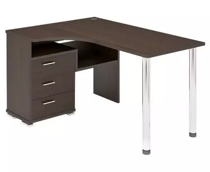 Компьютерный стол Менфил-1 (75, 101, Угловые, венге, 130)