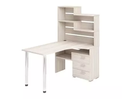 Компьютерный стол Менфил-2 (162.5, 101, Угловые, Светлое дерево, 130)