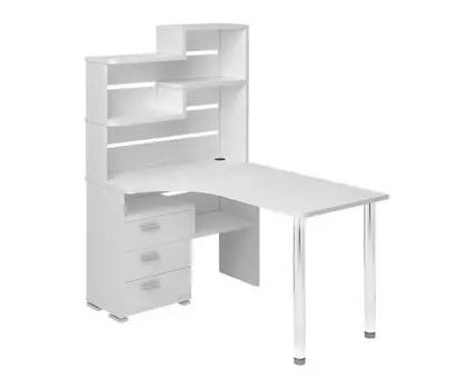 Компьютерный стол Менфил-2 (162.5, 101, Угловые, Белый, 130)