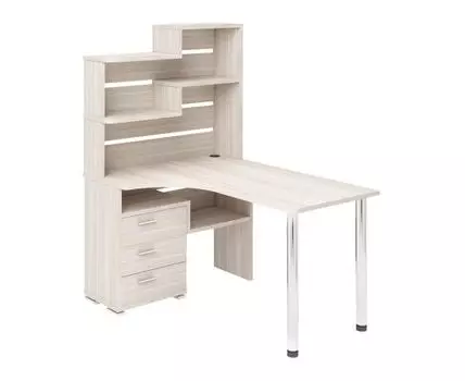 Компьютерный стол Менфил-2 (162.5, 101, Угловые, Светлое дерево, 130)