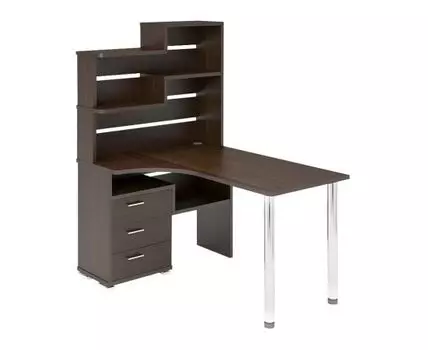 Компьютерный стол Менфил-2 (162.5, 101, Угловые, венге, 130)