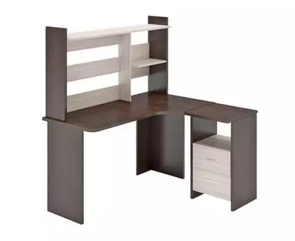 Компьютерный стол Мистери (152, 120, Угловые, Темное-светлое дерево, 130)