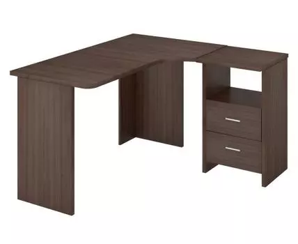 Компьютерный стол Мистерия (77, 120, Угловые, Коричневое дерево, 130)