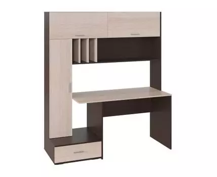 Компьютерный стол Нейтан (185, 60, Прямые, Темное-светлое дерево, 160)